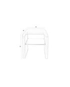 Mesa auxiliar Brave natural - 50 x 42 x 58 cm