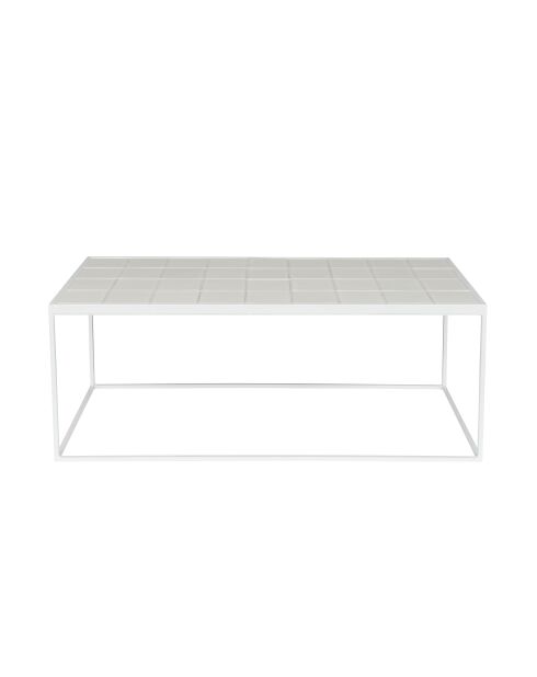 Mesita esmaltada blanca - 93 x 42,5 x 35,5 cm