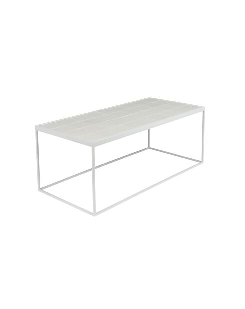 Mesita esmaltada blanca - 93 x 42,5 x 35,5 cm