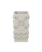 Vase Graphic carré gris - 13.5 x 13.5 x 25 cm