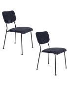 Silla Benson azul oscuro - 56 x 47 x 81 cm