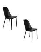 Sedia Pip nera - 53,5 x 46 x 85 cm