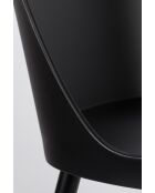 Sedia Pip nera - 53,5 x 46 x 85 cm