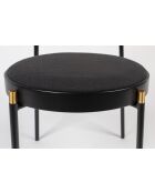 Chaise Don't Stop The Webbing noire - 44.5 x 53.3 x 83.5 cm