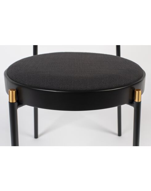 Chaise Don't Stop The Webbing noire - 44.5 x 53.3 x 83.5 cm
