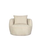 Sillón Rocca beige - 92 x 107 x 83 cm