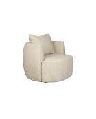 Sillón Rocca beige - 92 x 107 x 83 cm