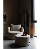 Sillón Rocca beige - 92 x 107 x 83 cm