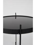 Mesa auxiliar Cupid negra - 43 x 43 x 45 cm