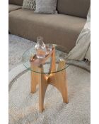 Tavolino Kobe beige - 45 x 45 x 55 cm