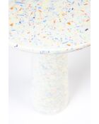 Victoria gerecyclede meerkleurige bijzettafel - 30 x 30 x 56 cm