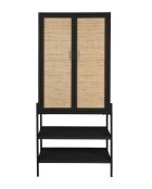 Yasu zwarte opbergunit - 70 x 36 x 160 cm