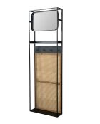 Miroir Langres M noir - 15 x 53 x 165 cm