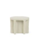 Mesa auxiliar ovalada Born To Be Alive beige - 60 x 45 x 40 cm
