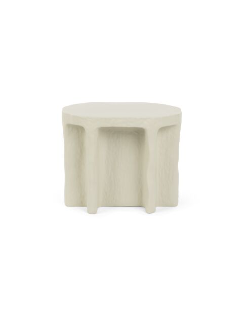 Tavolino ovale Born To Be Alive beige - 60 x 45 x 40 cm