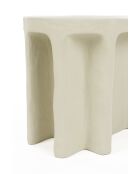 Mesa auxiliar ovalada Born To Be Alive beige - 60 x 45 x 40 cm