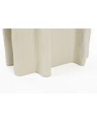 Mesa auxiliar ovalada Born To Be Alive beige - 60 x 45 x 40 cm