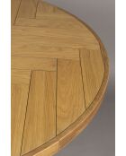 Table à manger ronde Class naturelle - 120 x 120 x 75 cm