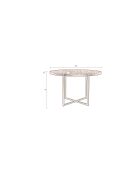 Table à manger ronde Class naturelle - 120 x 120 x 75 cm