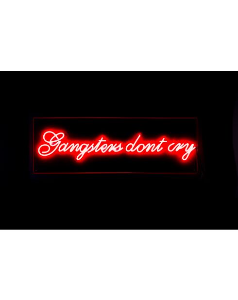 Letrero LED de neón Red Gangsters, 25 x 120 x 40 cm