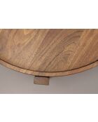 Table basse Shane marron - 59 x 59 x 40 cm