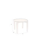 Table basse Shane marron - 59 x 59 x 40 cm