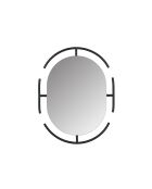 Miroir Emma noir - 70 x 56 x 12 cm
