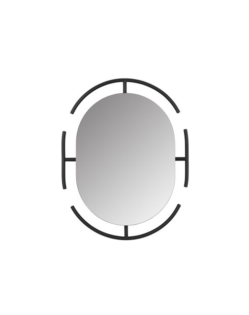 Miroir Emma noir - 70 x 56 x 12 cm