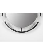 Miroir Emma noir - 70 x 56 x 12 cm
