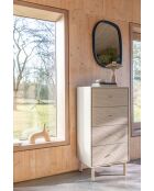 Miroir Emma noir - 70 x 56 x 12 cm