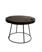 Mesa auxiliar negra Kraton L - 60 x 60 x 43 cm