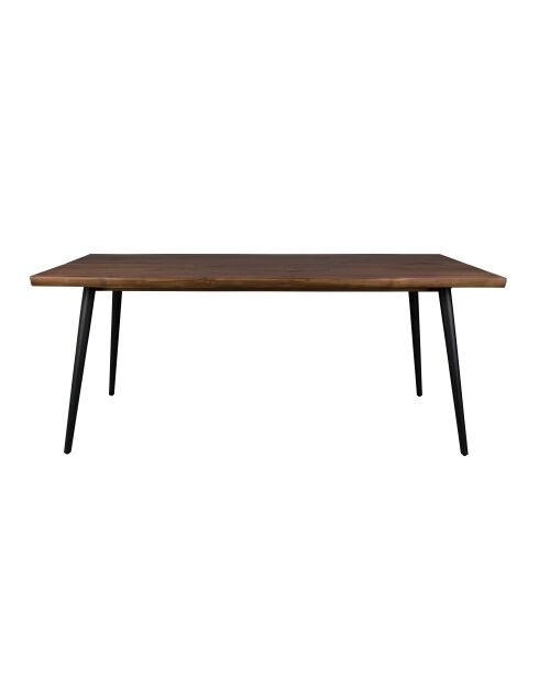 Mesa de comedor negra Alagon - 180 x 90 x 75 cm