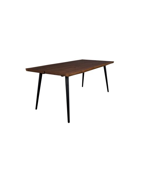 Mesa de comedor negra Alagon - 180 x 90 x 75 cm