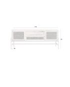 Yasu dressoir zwart - 148 x 38 x 60 cm