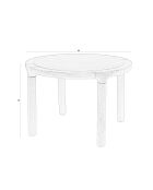 Table basse Storm noire - 60 x 60 x 40 cm