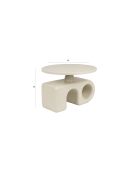 Tavolino Hermit beige - 58 x 58 x 40 cm