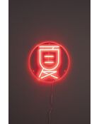 Sya Summer Neon-Wandleuchte, rot, 35 x 35 x 5,5 cm