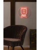 Sya Summer Neon-Wandleuchte, rot, 35 x 35 x 5,5 cm