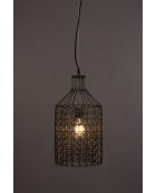 Jim Tall schwarze Pendelleuchte - 24 x 24 x 190 cm