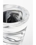 Vase Conic noir et blanc - 17.5 x 17.5 x 29.5 cm
