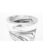 Vase Conic noir et blanc - 17.5 x 17.5 x 29.5 cm