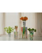 Vase Conic noir et blanc - 17.5 x 17.5 x 29.5 cm