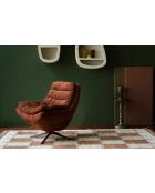 Tappeto Gambit beige e terracotta - 160 x 230 x 1 cm