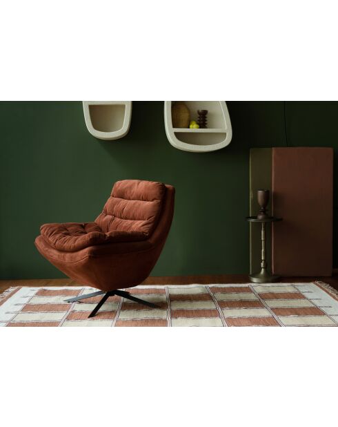 Tappeto Gambit beige e terracotta - 160 x 230 x 1 cm