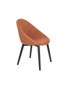 Set de 2 sillas Fenna de terracota - 57 x 54 x 81,5 cm