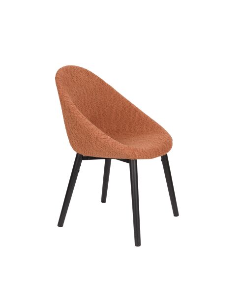 Set de 2 sillas Fenna de terracota - 57 x 54 x 81,5 cm