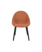 Set de 2 sillas Fenna de terracota - 57 x 54 x 81,5 cm