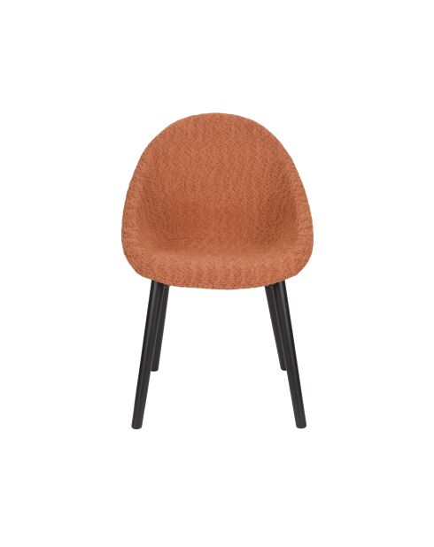 Set de 2 sillas Fenna de terracota - 57 x 54 x 81,5 cm