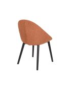 Set de 2 sillas Fenna de terracota - 57 x 54 x 81,5 cm