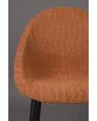 Set de 2 sillas Fenna de terracota - 57 x 54 x 81,5 cm
